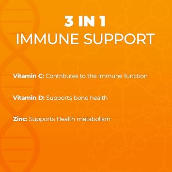 Nutraxin Vitamin C-D-Zinc 15 Efervesan Tablet Takviye Edici Gıda