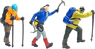 Colaxi 3 Resin Mini 1/64 Hiking Climbing Train Dioramas Micro Landscape Decor