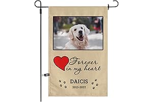 Custom Pet Memorial Garden Flag: Cherish Your Beloved Companion's Memory