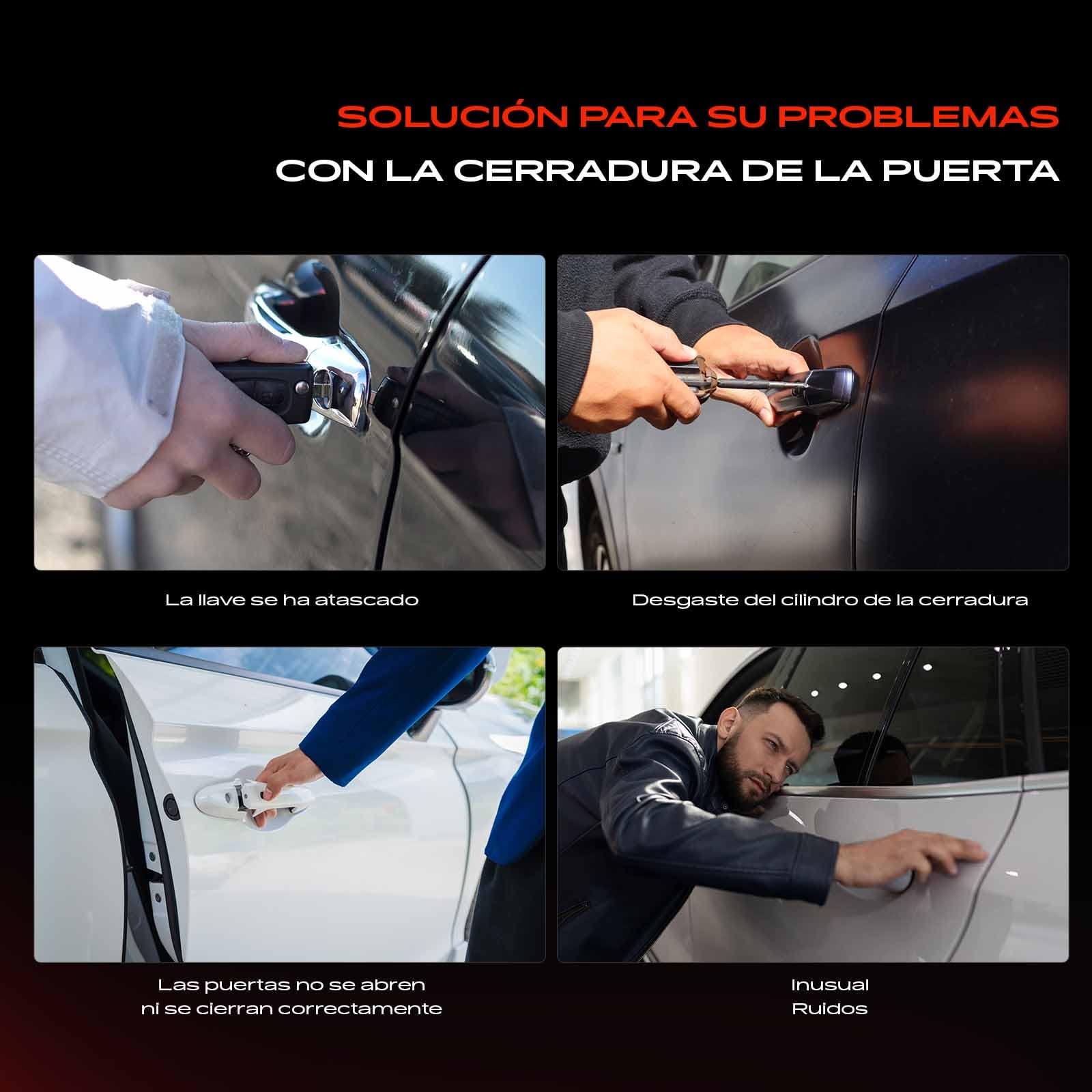 Frankberg Mecanismo de cierre Bloqueo Compatible con Tourneo Connect Transit Connect P65 P70 P80 Replace# 4425134,2T1AV22050AD