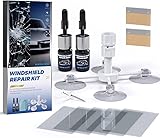 NASILOOP Windshield Repair kit, Quick and Efficiency Glass Repair Fluid, Car Windshield Crack Repair Resin Kit for Fixing Chips, Bulls-Eye, Cracks and Star-Shape Cack,2 Pack