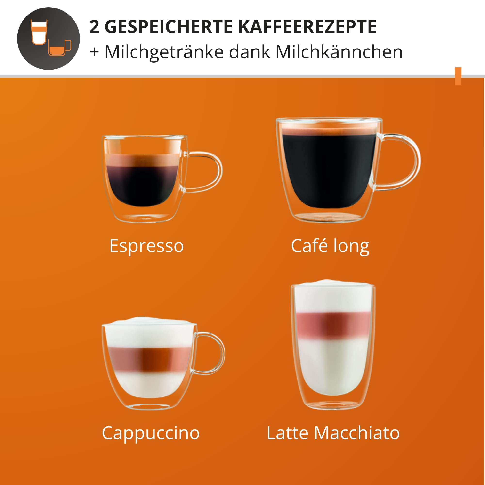 Krups Essential Coffee Machine Macinino, macchina da caffè espresso con display LCD, pulizia automatica, ugello a vapore nero per cappuccino YY8135FD