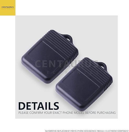 Miniatura 3 de CENTAURUS - Llavero de coche (juego de 2) control remoto de entrada sin llave de 3 botones de repuesto para 1998-2016 F150 F250 F350 - CWTWB1U331,