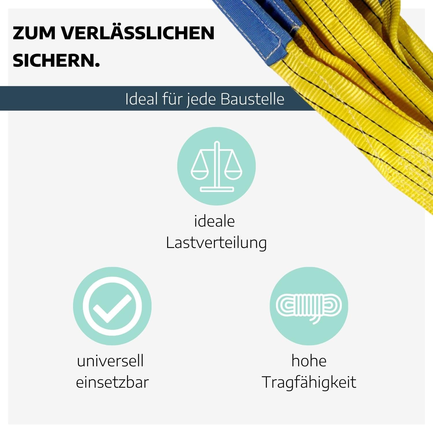 Hebeband mit Schlaufen 3-3 I 2 Stück