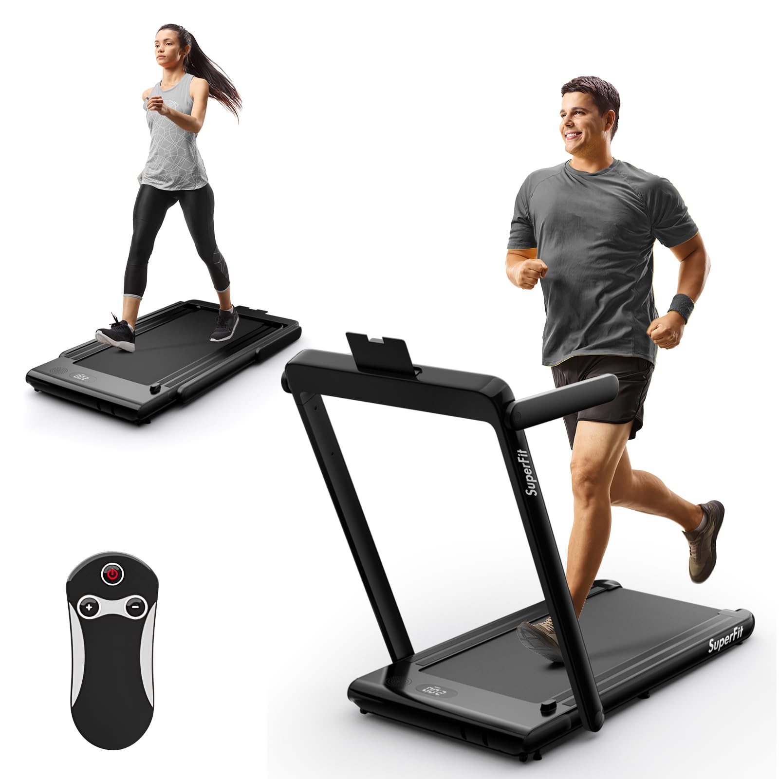 Best HD Pictures about  Goplus 2 In 1 Folding Treadmill Reviews  with No AI Images
