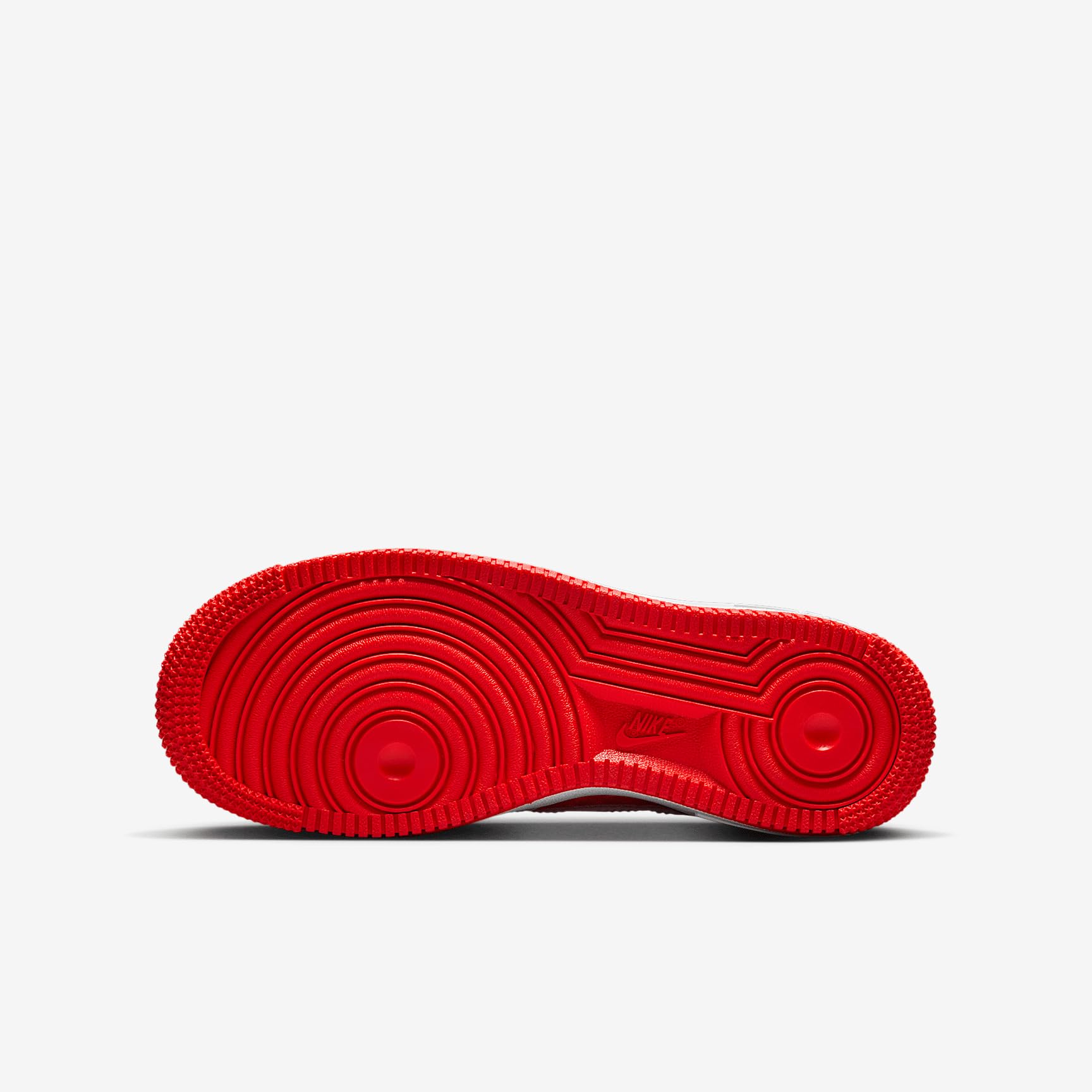 Nike Air Force 1 Big Kids' Shoes (HV5165-121, Summit White/Light Crimson/Fire Red/Pink Foam) Size 7