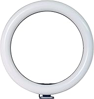 Vista 4 de Vidpro RL-10 - Kit de luces LED de 10 pulgadas con mini trípode y cabeza de bola. Alimentado por USB para retratos, maquillaje, modelado, vloggers