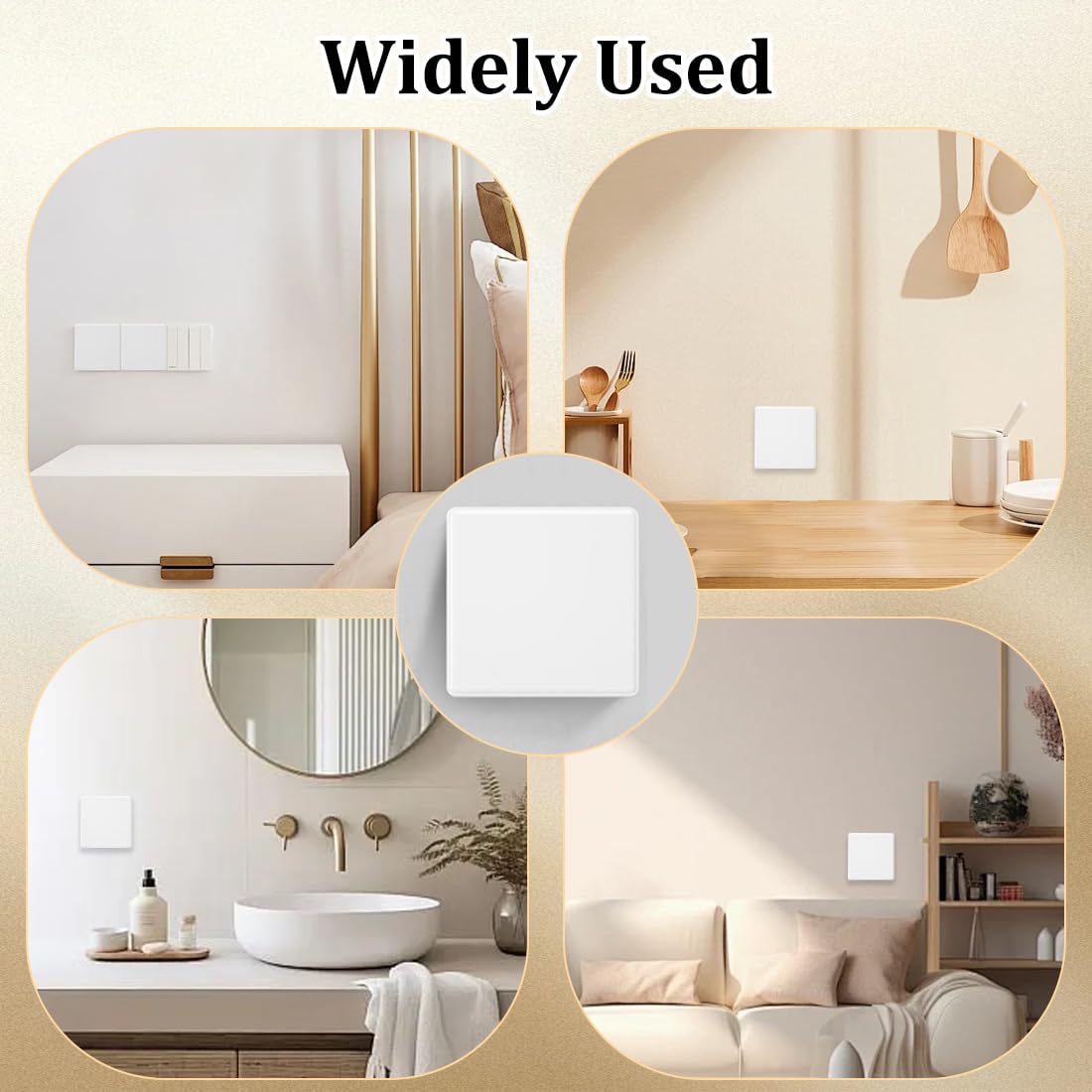 YAYNO Paquete De 3 Cubiertas Decorativas Para Orificios De Pared Cubiertas De Plástico Para Orificios De Pared Cubiertas Autoadhesivas Para Orificios De Pared