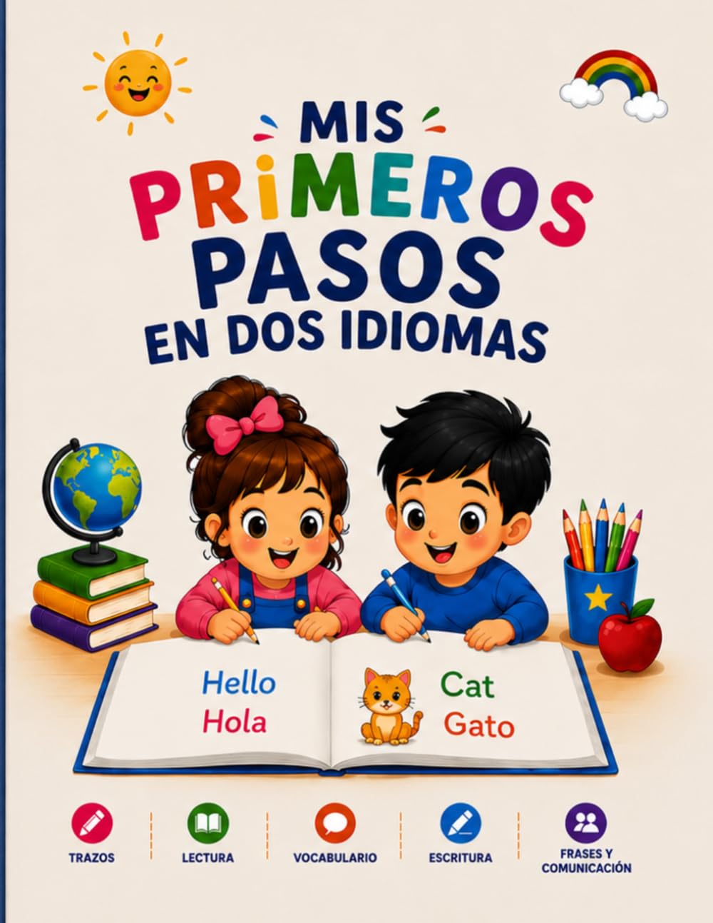Mis primeros pasos en dos idiomas.: Ingles y español paso a paso