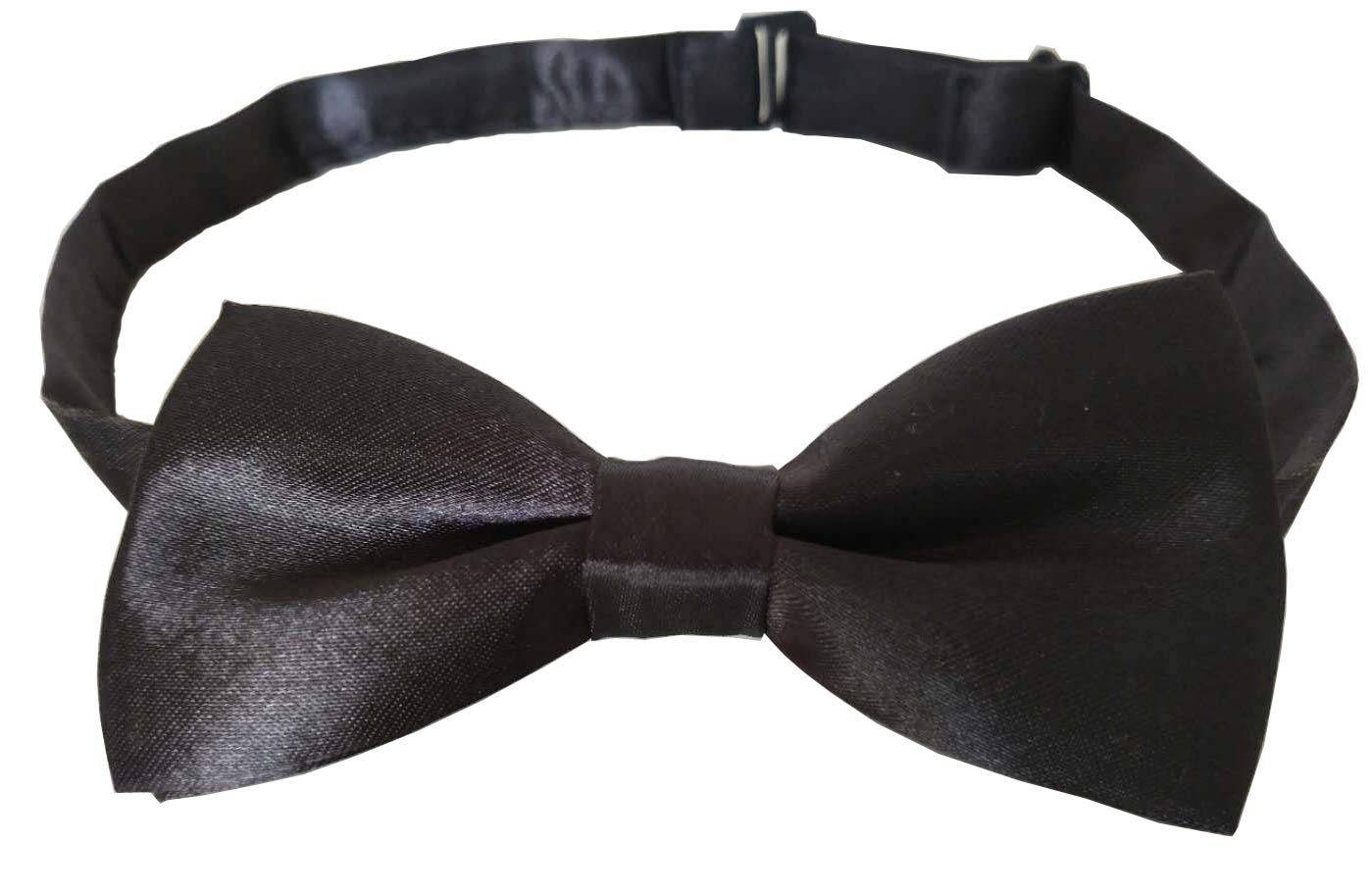 Adjustable Boys Bow Tie Solid Pre Tied for Wedding Party Dress up