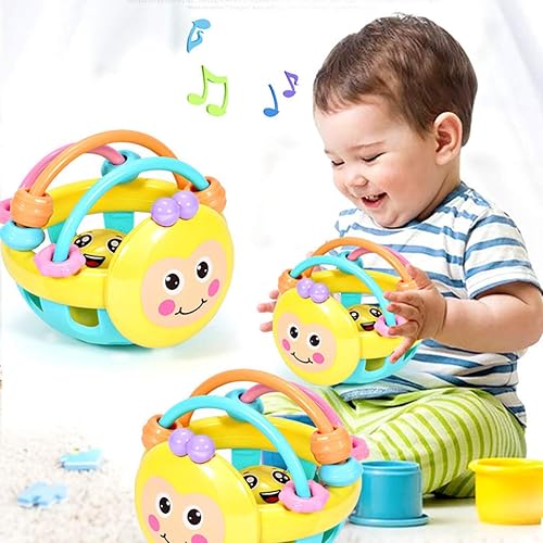 Miniatura 1 de New Kids Educational Toys, Kids Soft Rattle Toys, Fabric Ring Rattles Shaker, Soft Kids Toy Bell Rattles Ball Toy, Infant Toy Plastic Hand Bell,