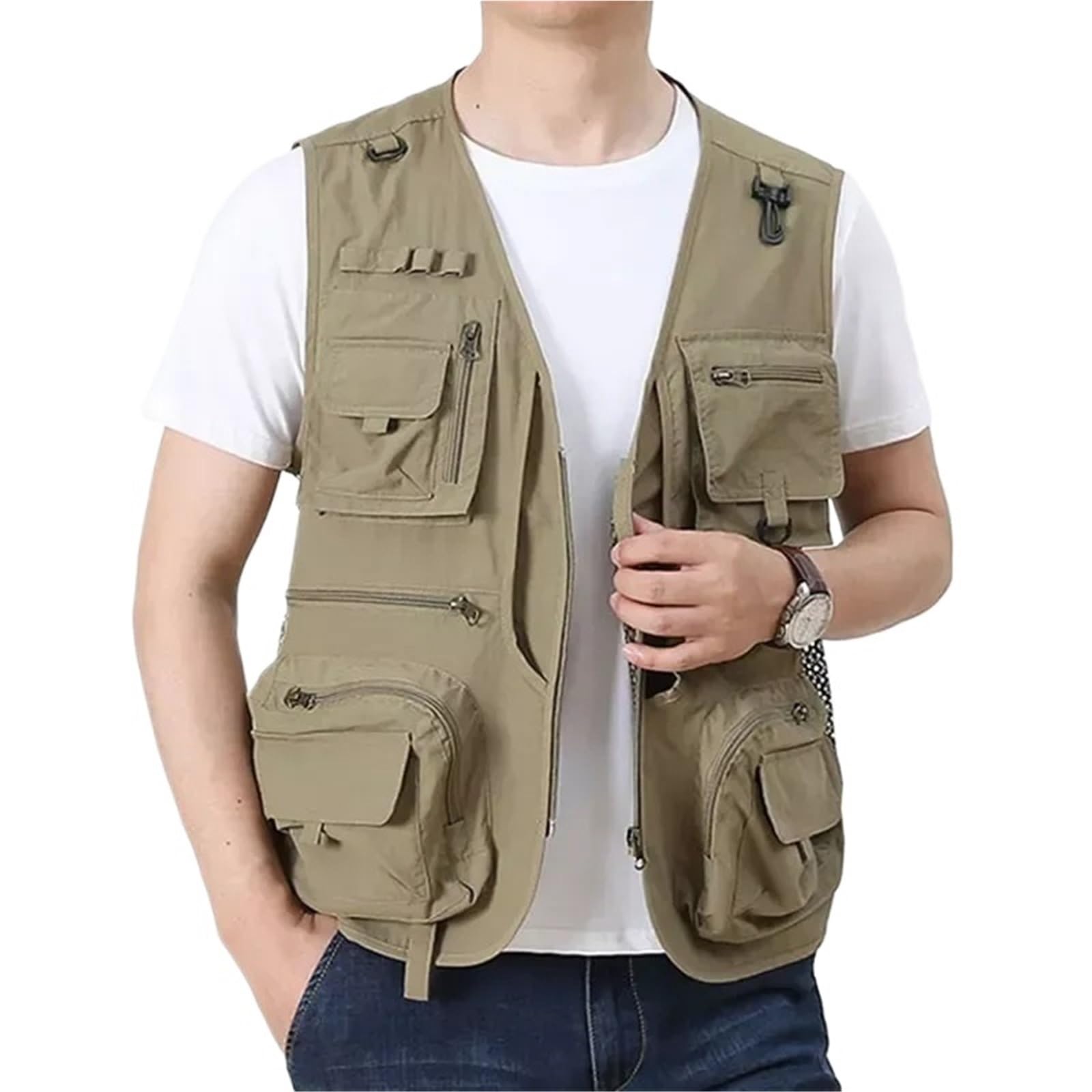 Gilet Porte-Outils Gilet de pêche randonnée for hommes d'été