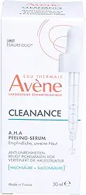 Avène Cleanance Sérum Esfoliante A.H.A com Ácidos Lático, Redução de Cravos e Marcas, Reduz Poros, Melhora a Textura da Pele, 96% de Ingredientes de Origem Natural, Vegano, Pele oleosa, mista e acneica, 30ml