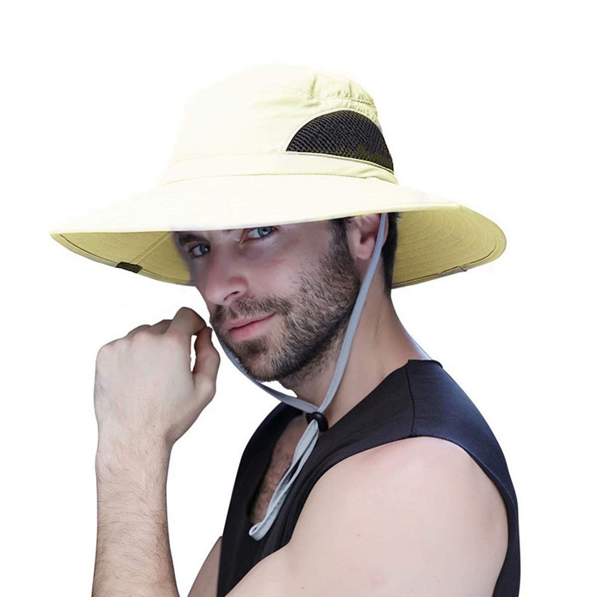 Cappello Da Pesca Con Tesa Larga - UPF50+, Traspirante, Regolabile, Per Uomo - Foto 11