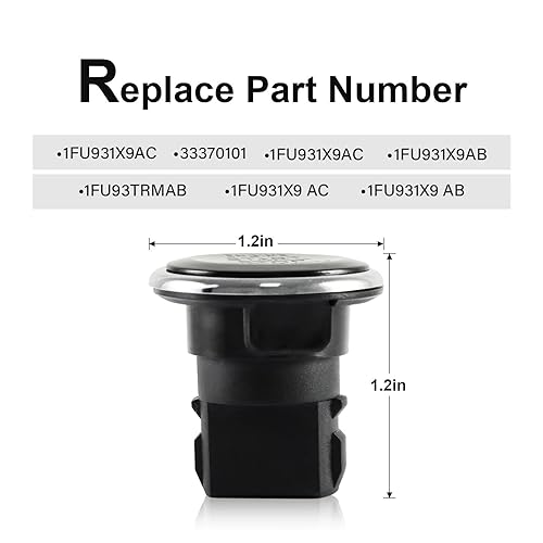 Miniatura 3 de FUSCH Interruptor de parada de arranque del motor de encendido sin llave compatible con Chrysler 300 / Town & Country, Dodge