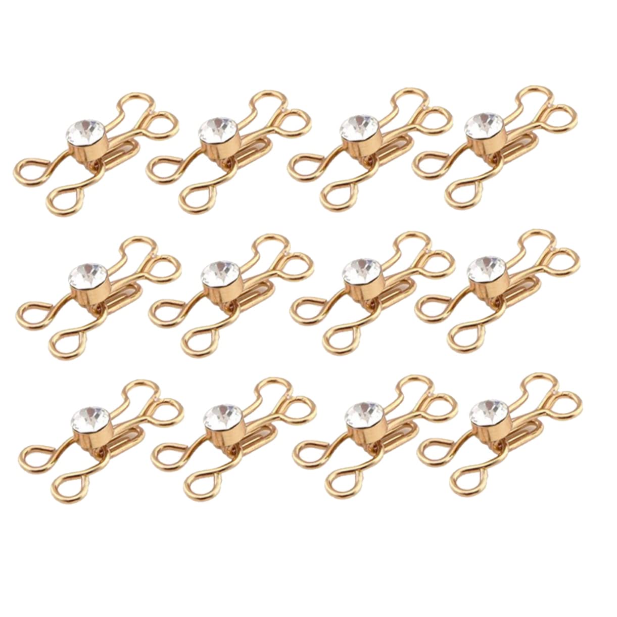 Ganchos De Cuello De Coser Ganchos Adhesivos Para Colgar Costura De Gancho y Ojo Pequeño Kit De Costura Ganchos Para Ropa Hebilla Del Conector Del Sujetador