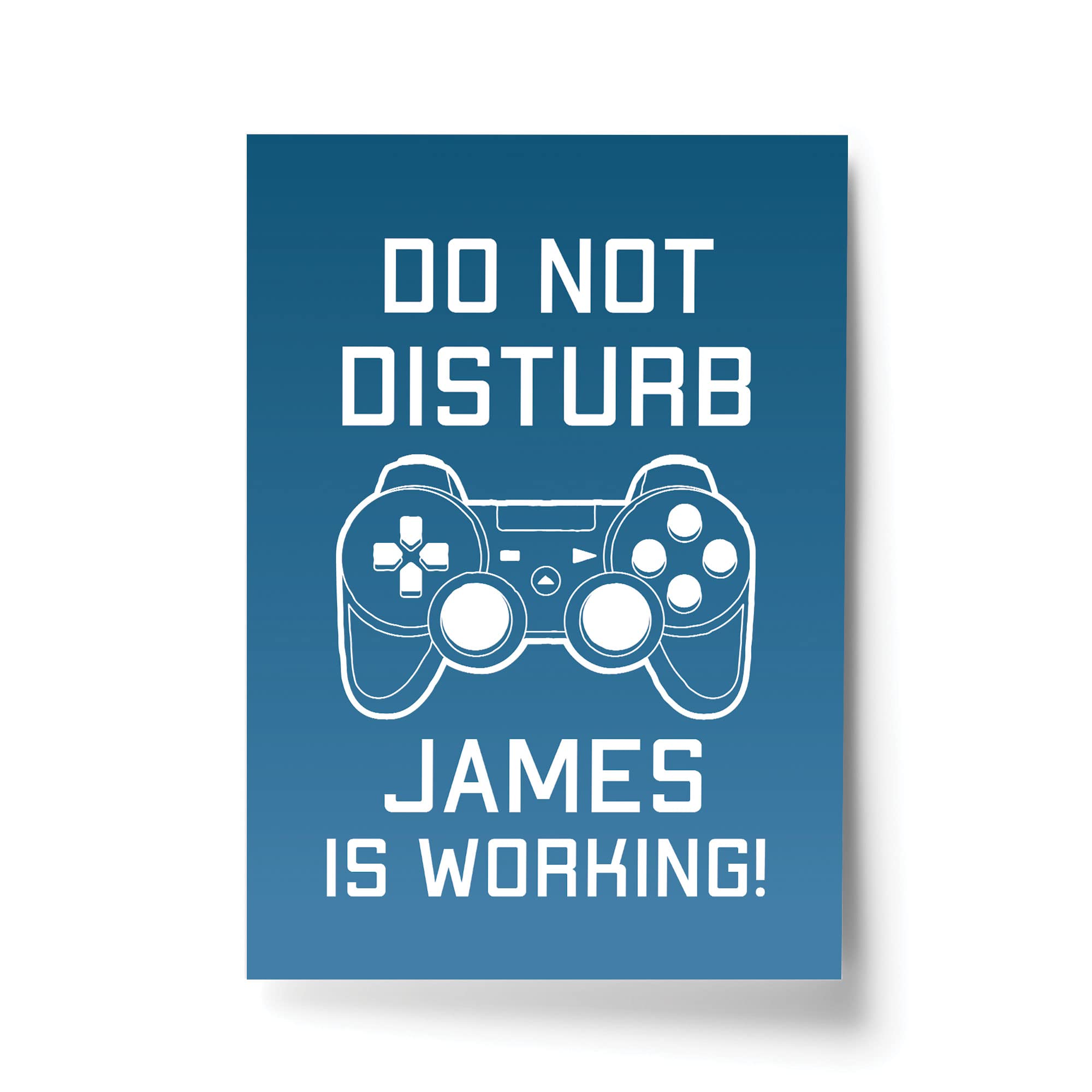 Gaming Poster Personalised Man Cave Boys Bedroom Sign Funny Gift For Son Brother