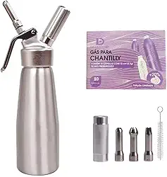 Garrafa Sifão para Chantilly Profissional Standart 1l + 10 Ampolas - Moscow Mule e Espumas Culinarias