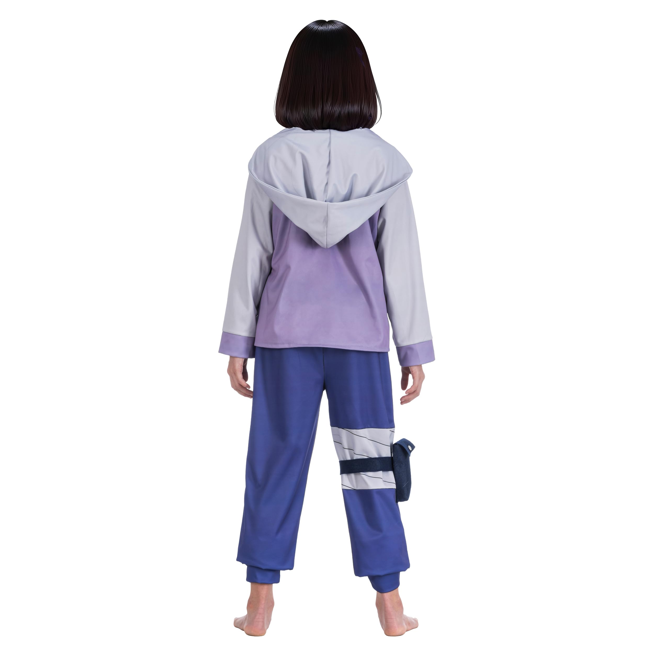 Chaks - Costume Hinata Hyuga pour fille, ensemble de costume d'anime