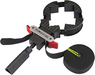 POWERTEC 71017V Quick Release Strap Clamps Woodworking - 13ft Band Clamps for Picture Frames, Cabinets, Drawers & Irregular Shapes