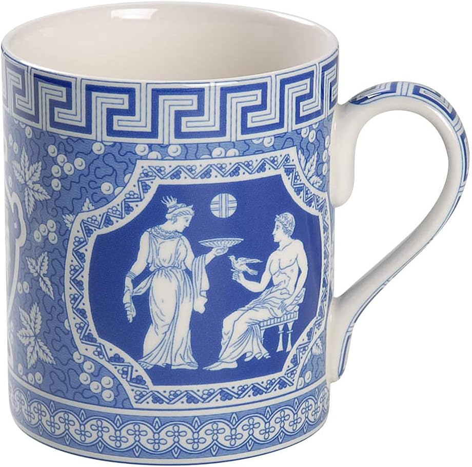 Tableware SPODE BLUE ROOM 20 FLUID OUNCE JUMBO CUP & SAUCER GREEK