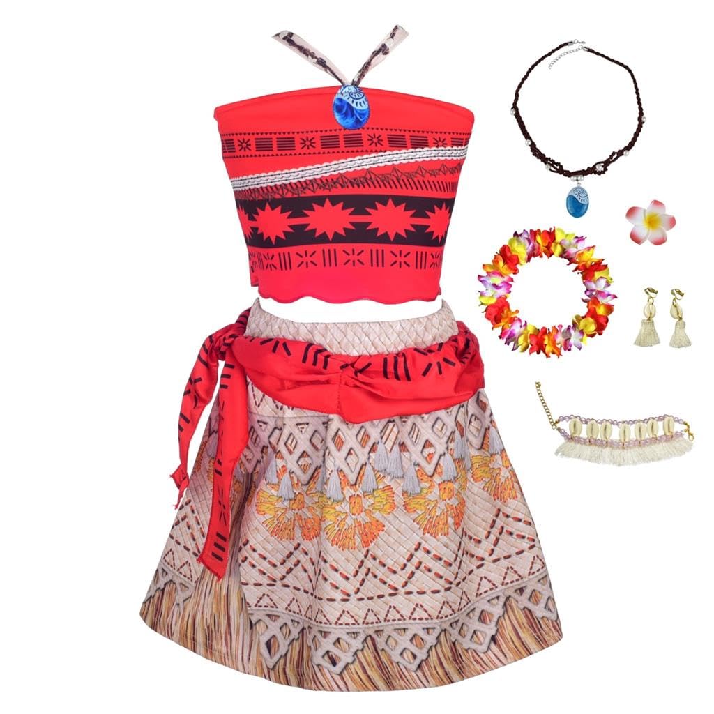 Dressy Daisy Girls Adventure Outfit Dress Skirt Set Princess Dress Up Halloween Costume Size 3 Months -12