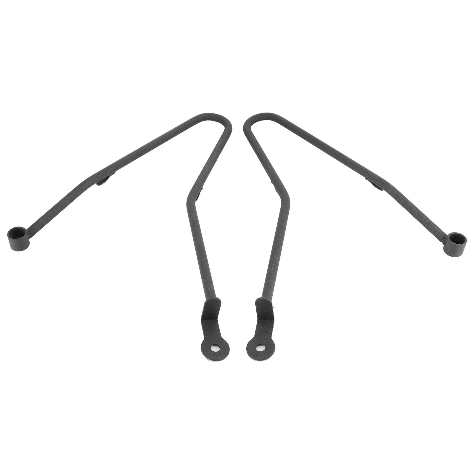 Staffe per Barre di Supporto per Borse Laterali, Portapacchi, Barre di Supporto per Borse Laterali Staffa di Protezione per Montaggio Adatta per Bonneville T100/Thruxton 900Silver (B (nero))