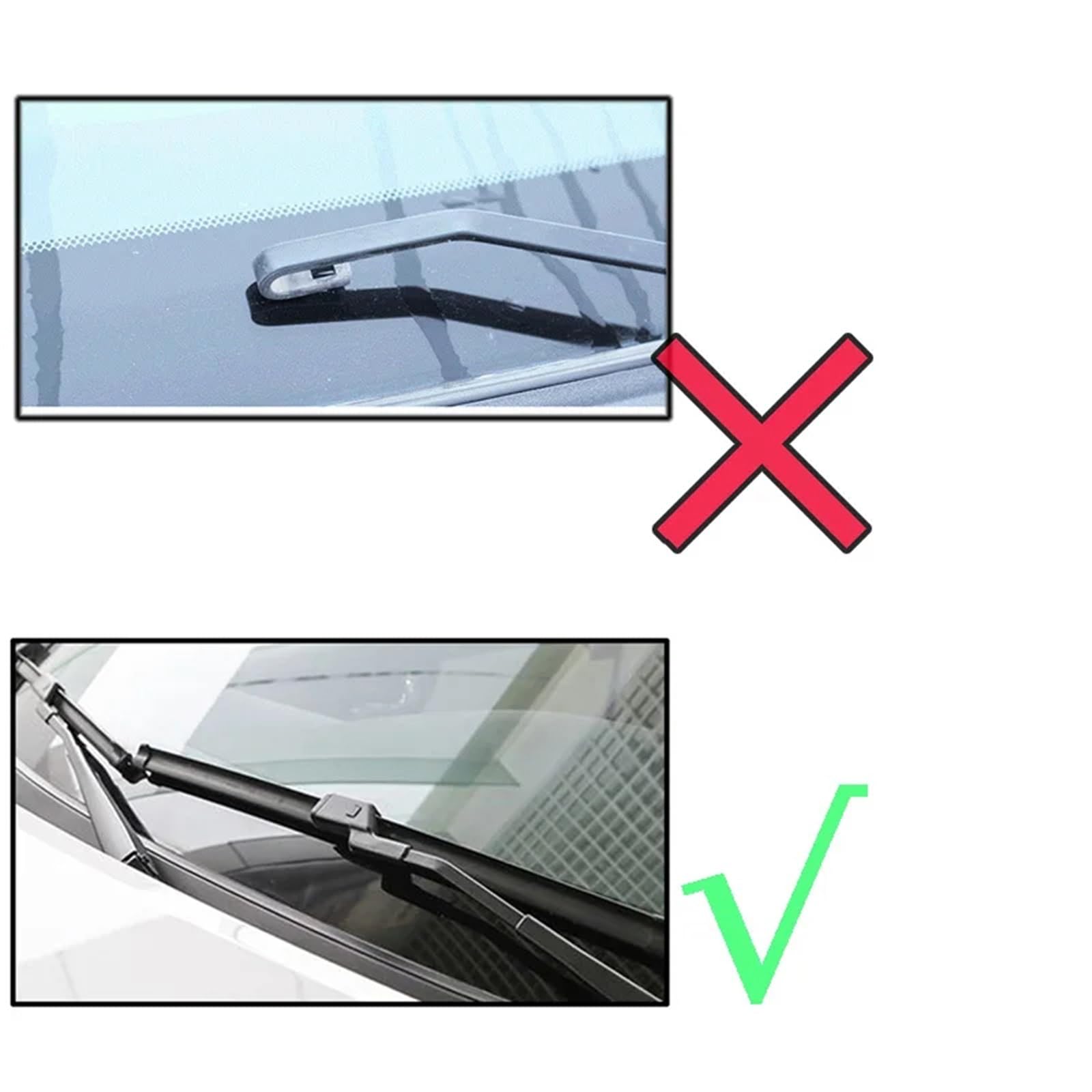 Limpiaparabrisas De Coche Compatible con Hyundai para I30 2007 2008 2009 2010 Limpiaparabrisas LHD Escobillas Limpiaparabrisas Delanteras Parabrisas Ventana Cepillos Lluvia No U 24'' + 18''
