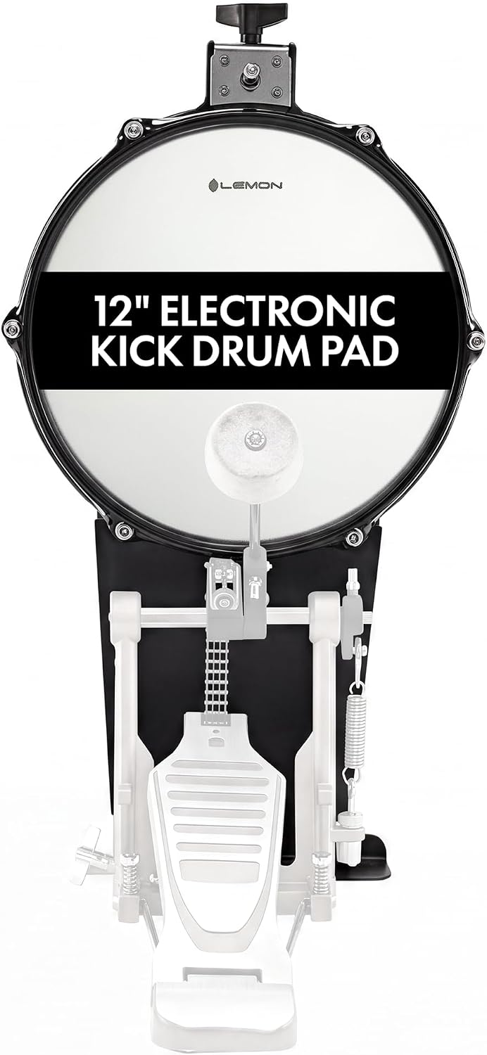 Lemon T550 12" Kick Electronic Drum Pad, Single-Zone Mesh Head