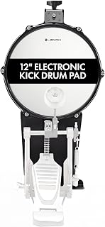 Lemon T550 Pad de batería electrónica Kick de 12", cabezal de malla de zona única | Compatible con Roland, Alesis Nitro Max, Yamaha DTX, Simmons & Donner, pad de expansión, montaje en rack