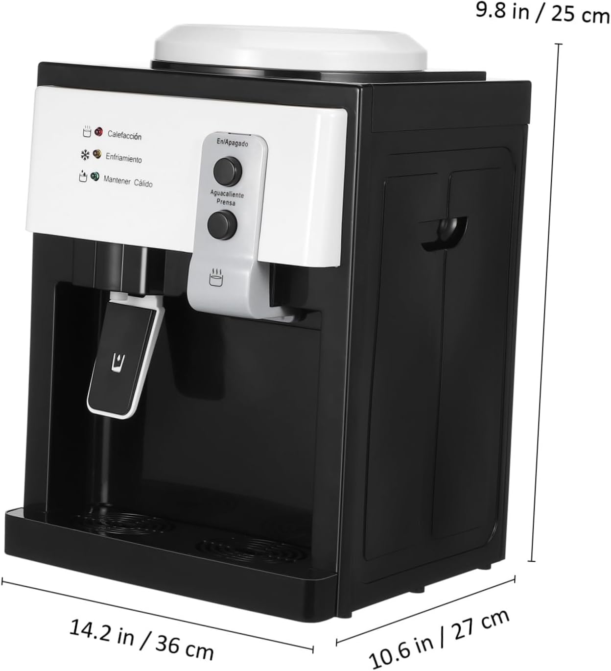 Countertop Water Cooler Machine Hot Cold Water Dispenser Top Loading Design Space-Saving Easy Refill Office Home Use