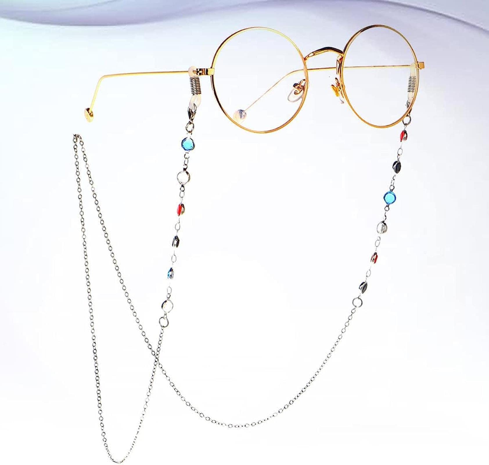 2 Piezas de cordón para Gafas, Gafas de Sol Hechas a Mano, Correa de sujeción para Gafas, Cadena para Gafas
