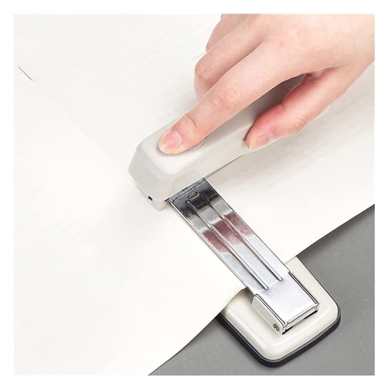 cucitrice, Cucitrice manuale for la casa, cucitrice girevole a braccio oscillante, da tavolo for ufficio con capacità di 20 fogli, rotante scrivania a 360 gradi(A)