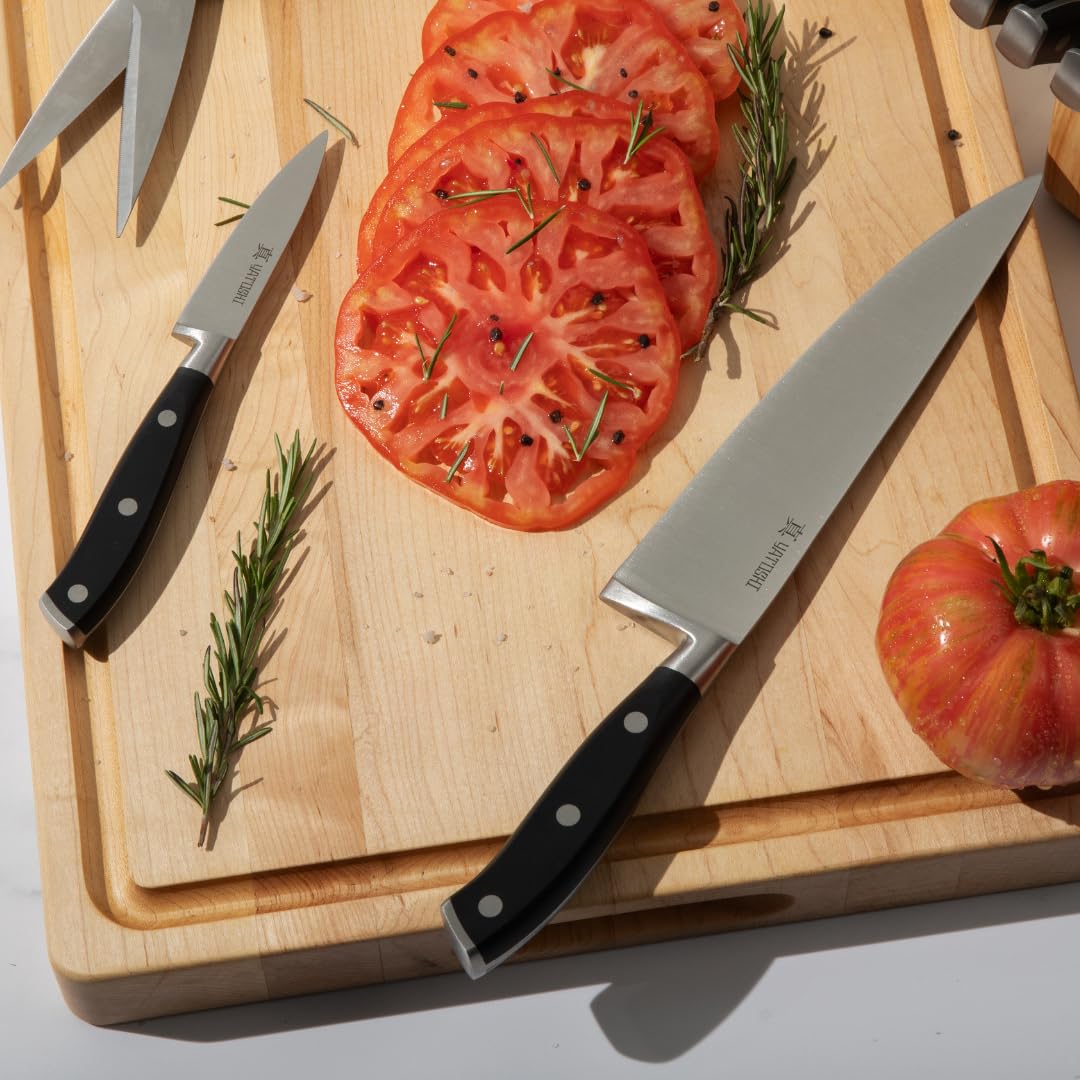 Yatoshi Kitchen Knife Set - 3 Piece, Ultra Sharp High Carbon Stainless Steel, Full Tang