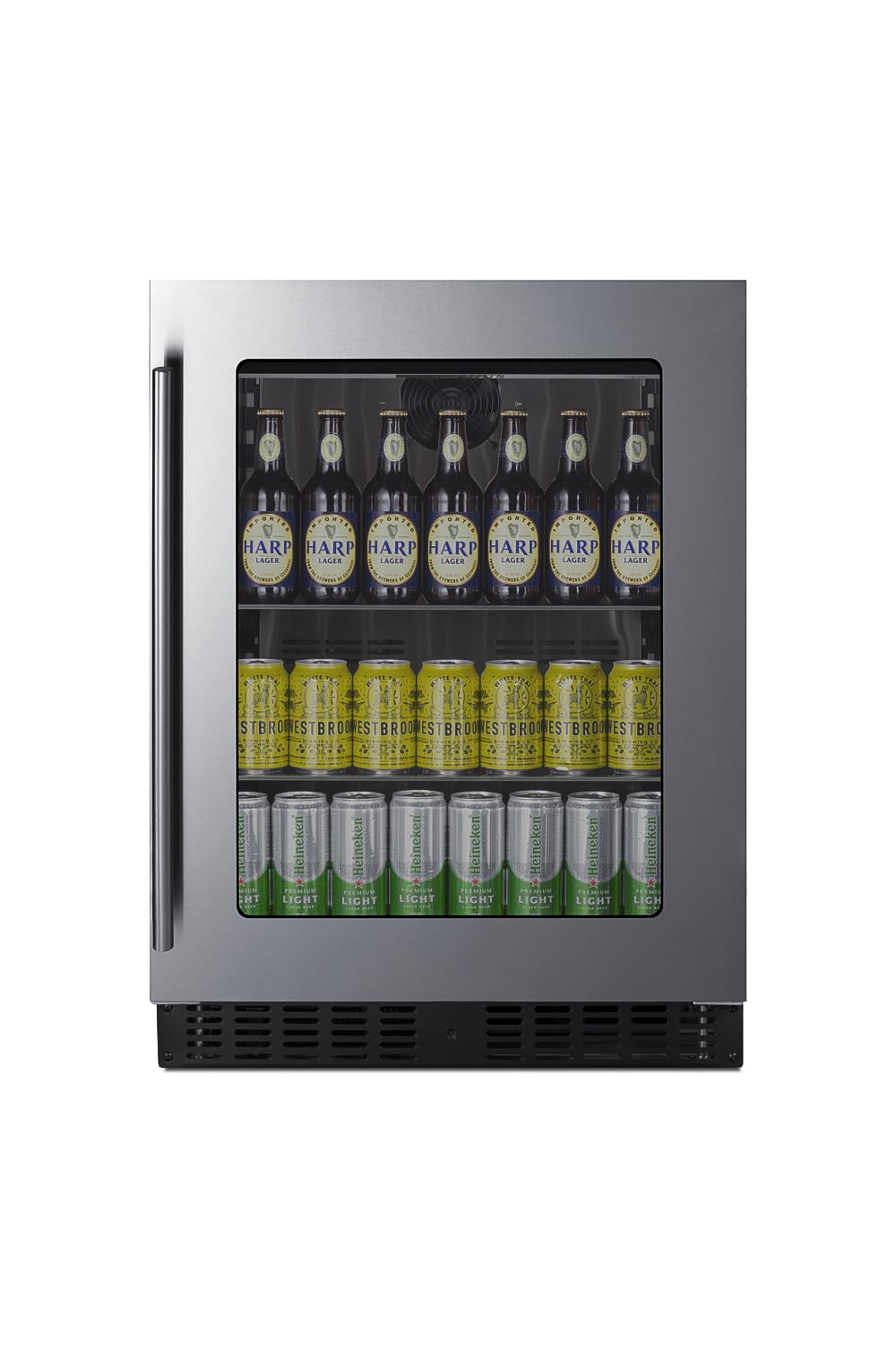 Summit 24” Beverage Center, Shallow Depth, Built-In Beverage Center, ADA Compliant, 3.25 cu.ft. Capacity, Stainless Steel - ASDG2411 on Fridge.com