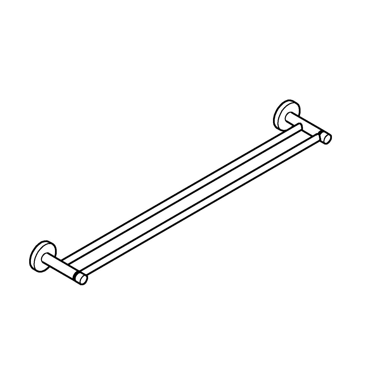 GROHE 40802DC1 - Essentials Toallero doble barra