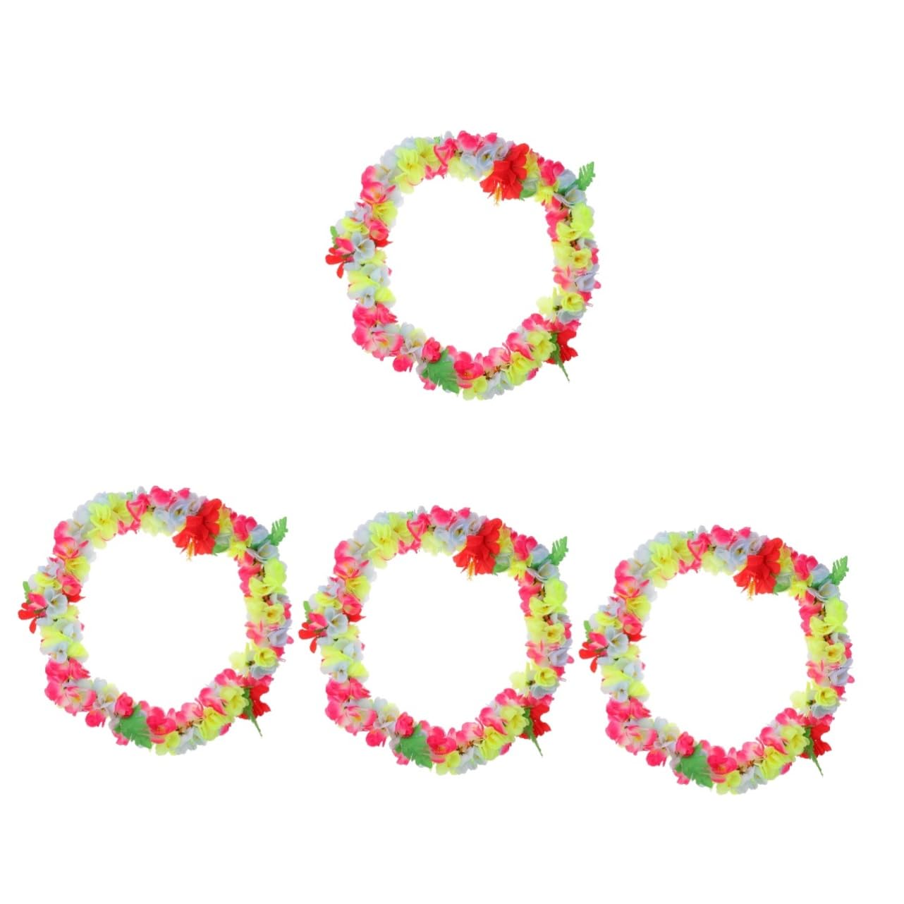 Toyvian 4stücke Hawaiianischer Blumenkranz Tropische Dekoration Für Luau-feiern Strandpartys Und Hochzeiten Vielseitig Einsetzbar Als Foto- Oder Raumdeko