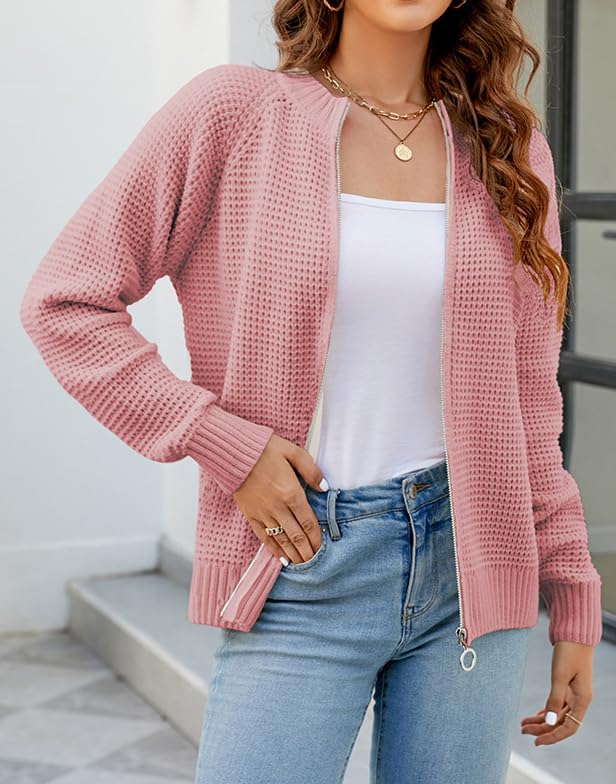 Image of futurino Knit Cardigan Women's Chunky Open Front Outwear Cover Up with Pockets