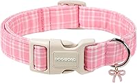 Vista 166 de DOGWONG Collar de perro Airtag de algodón y cáñamo, collar resistente para perros con soporte para Airtag, collares verdes para perros pequeños