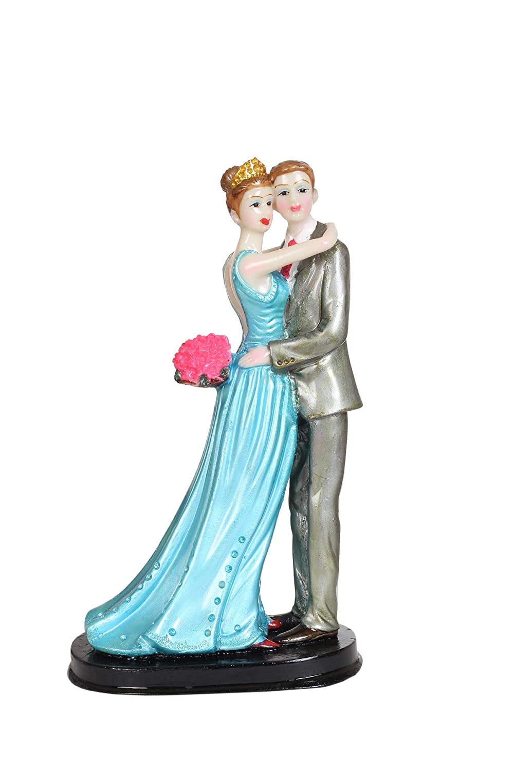 Statuette couple d'amour pour étagère salon et bureau moderne