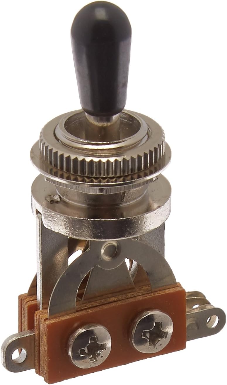LP Metric Toggle Switch - Chrome, Black tip