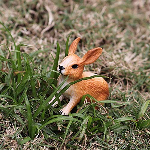 Modèle animal lapin solide figurines sculptures ornements de simulation
