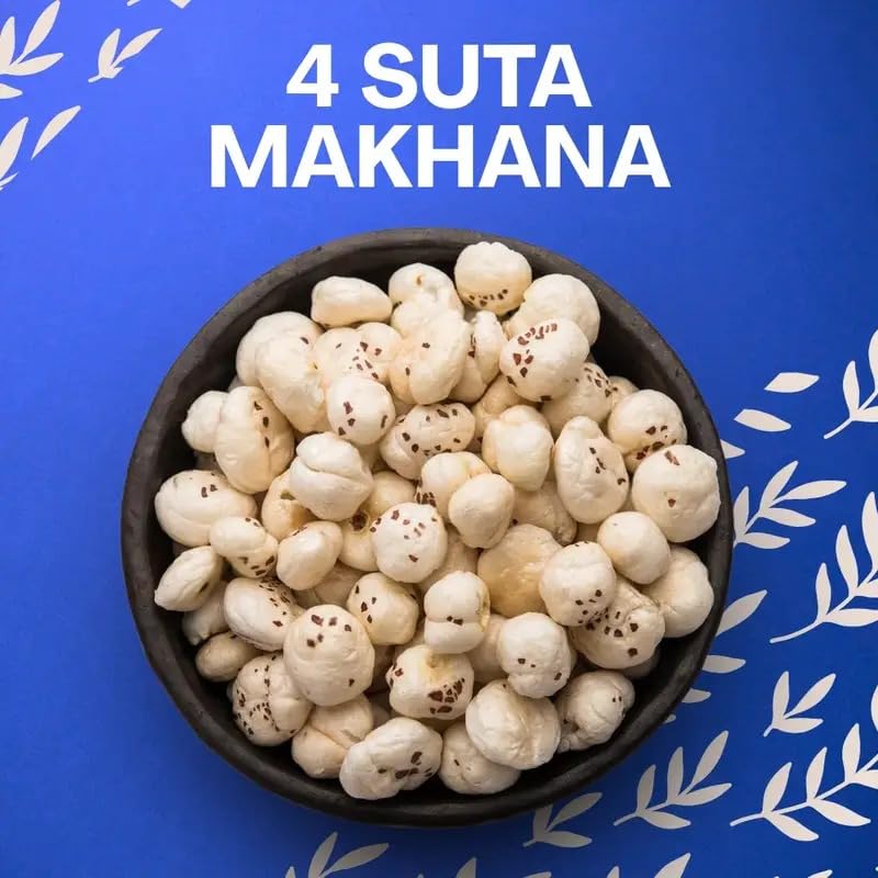 Image of MEEWA MAKHANA 1 KG | PACK OF 4 X 250 GRAMS | PURE HANDPICKED 4 SUTA GRADE | REUSABLE ZIP LOCK POUCH PACK| BEST FOR FASTING | PESTICIDE FREE | FOXNUT | MAKHANE