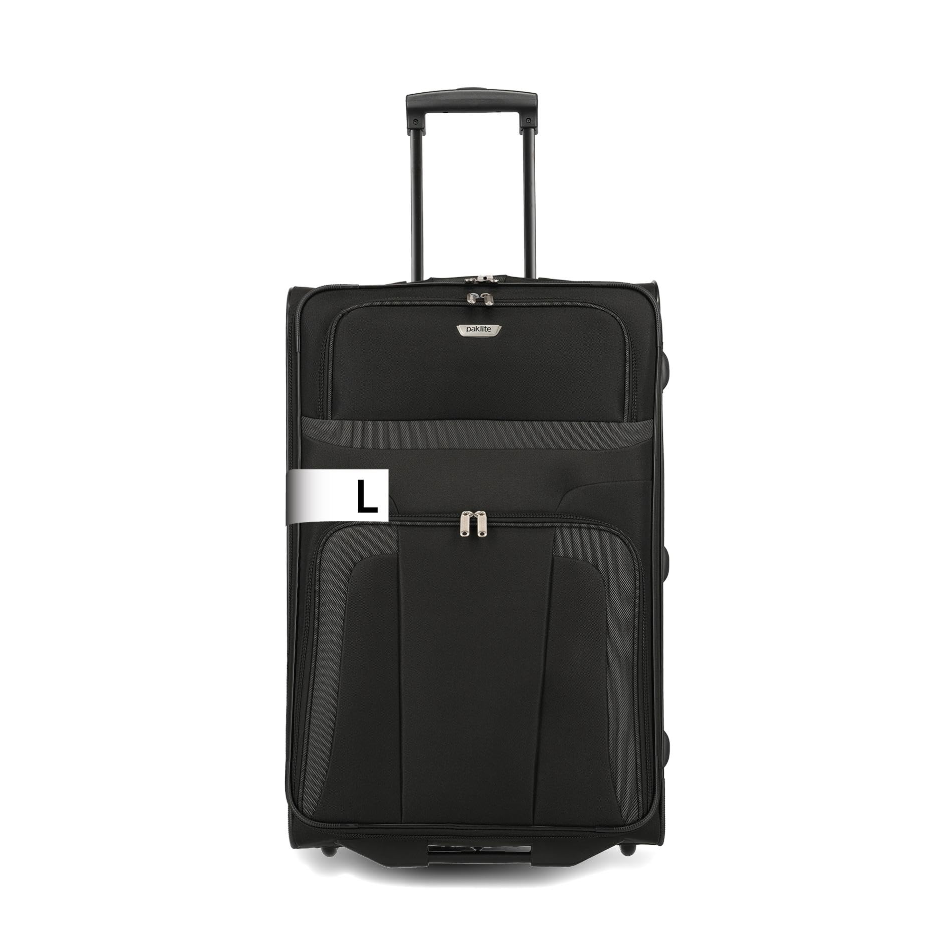 paklite Reisekoffer mit 2 Rollen, Rollkoffer groß, Orlando, klassischer Weichschalen Trolley im zeitlosen Design, 73 cm, 80 Liter