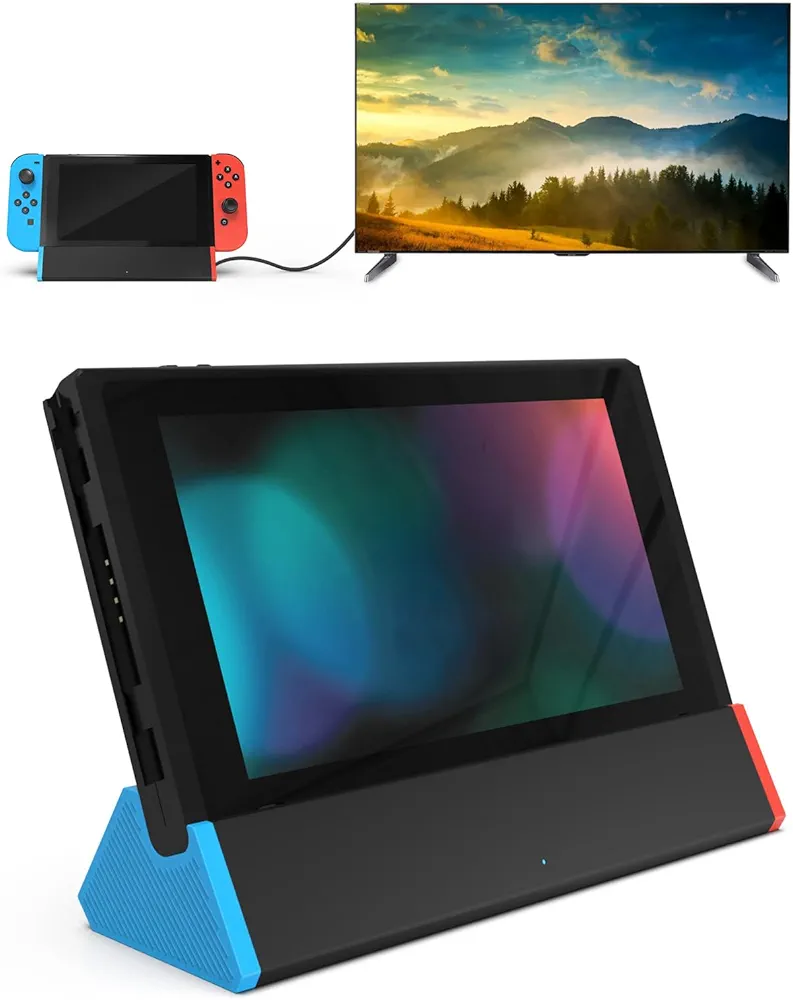 SiWiQU Switch TV Dock Compatible avec Nintendo Switch/Switch OLED, Dock Switch avec 4K HDMI Type C Port 2 x USB Port, Chargeur Switch Remplacement pour Switch Dock Officiel [Pas pour Switch 2]