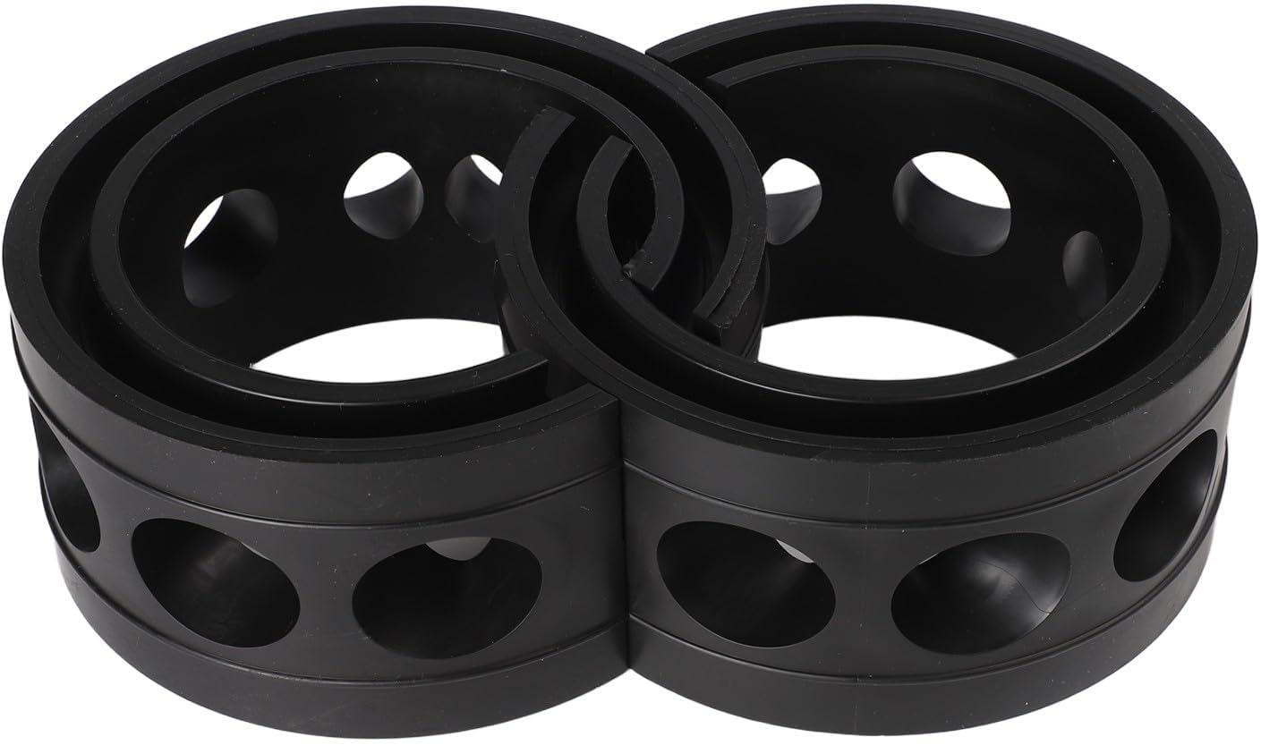 2pcs Rubber Car Coil Spring Buffer Shock Absorber Kit for General Cars Trucks SUVs, Simple Install Improves Comfort Stability and Forestalls Suspension Wear