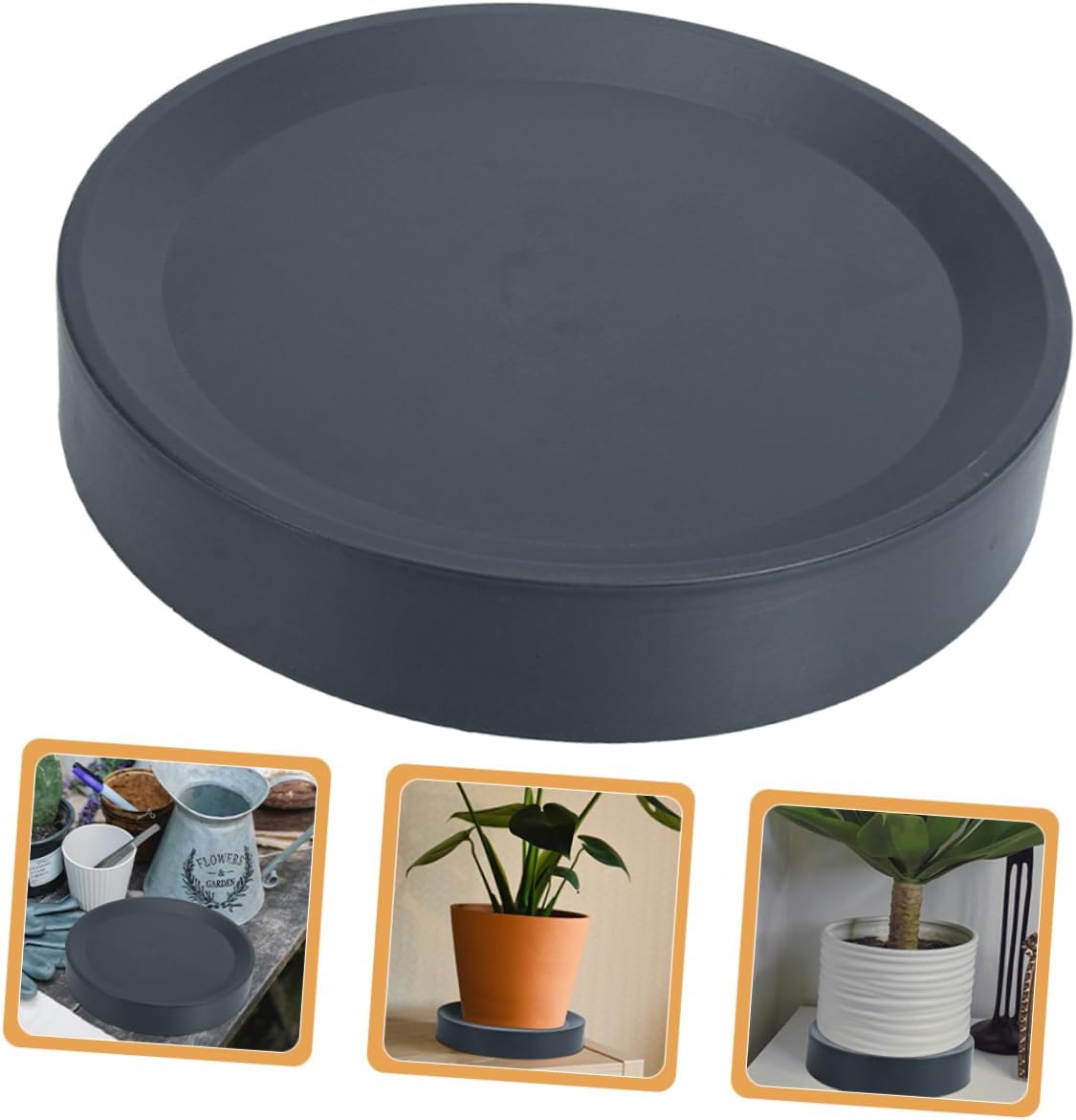 ORFOFE Plant Tray Wheels Movable Planter Holder for Potted Plants Heightened Flowerpot Stand Tray Easy to Clean for Use