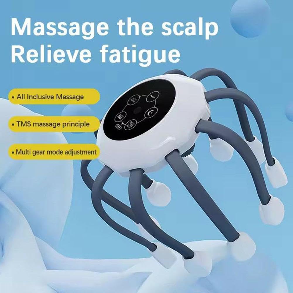 Amazon.com: RJSQAQE Head Massager, Electric Scalp Massager,Octopus Head  Massagers Scalp,Electric Scalps Massagers with 10 Vibrating Points, 5 Modes  and Smart Timing, Relieves Scalps Pressure : Health & Household