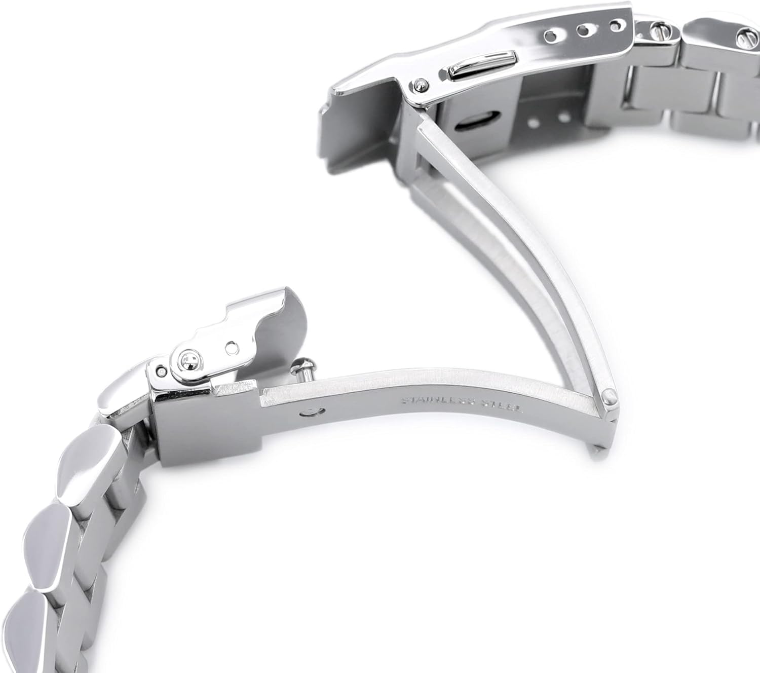 Miniatura 5 de MiLTAT Correa de reloj de 0.787 in para Seiko Sumo SBDC001 SBDC003 SBDC031 SBDC033, Enlace de tornillo de molino de fin