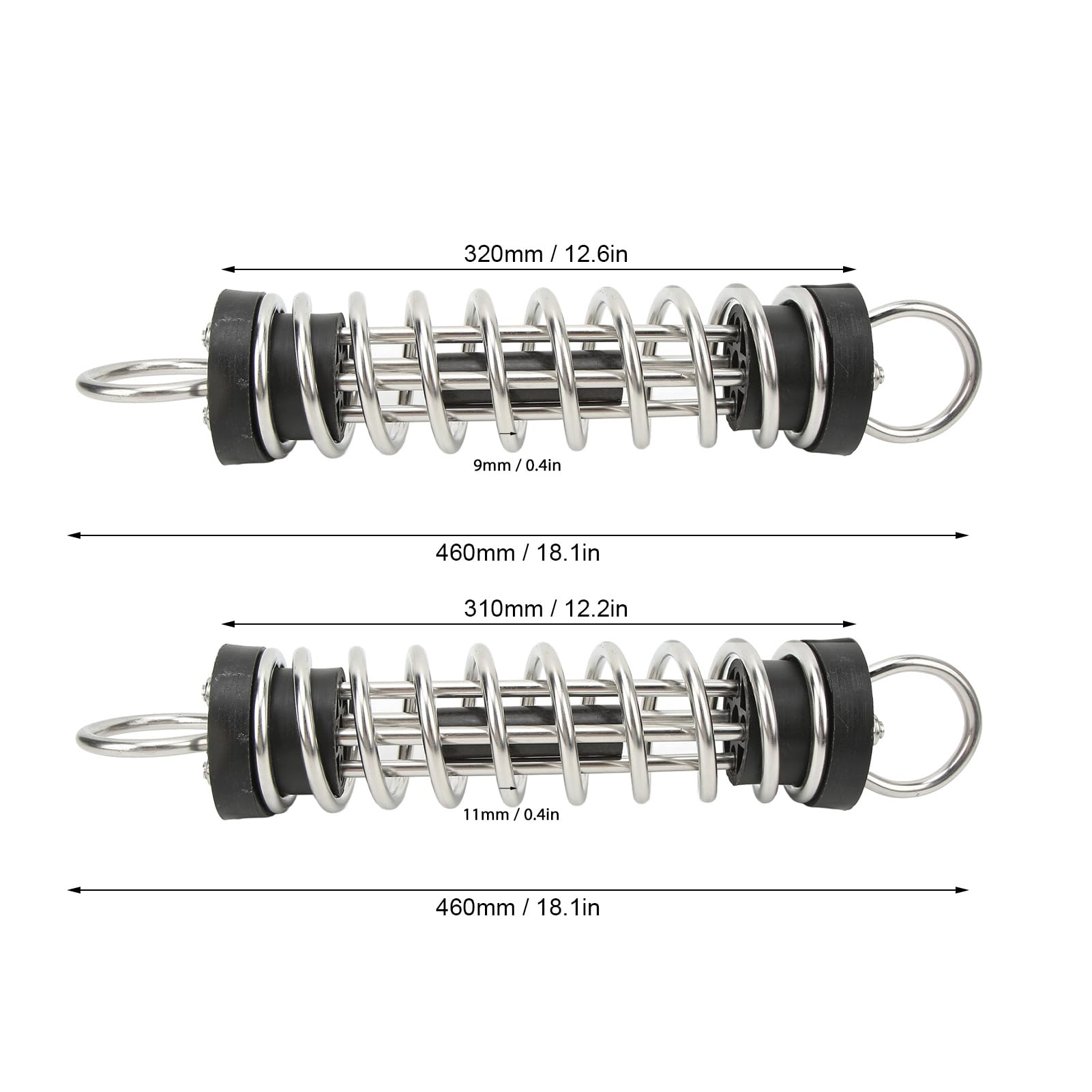 SYH&AQYE Molla di Ormeggio, Ammortizzatore a Molla di Ormeggio per Barche, Hardware Marino Multifunzionale Assorbente in Acciaio Inossidabile per Il Parco di Yacht per Barche(11 mm)